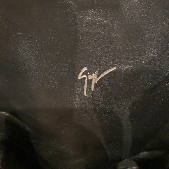 Giuseppe Zanotti Black Suede Fringe Mid Calf Boots - Picture 6 of 12